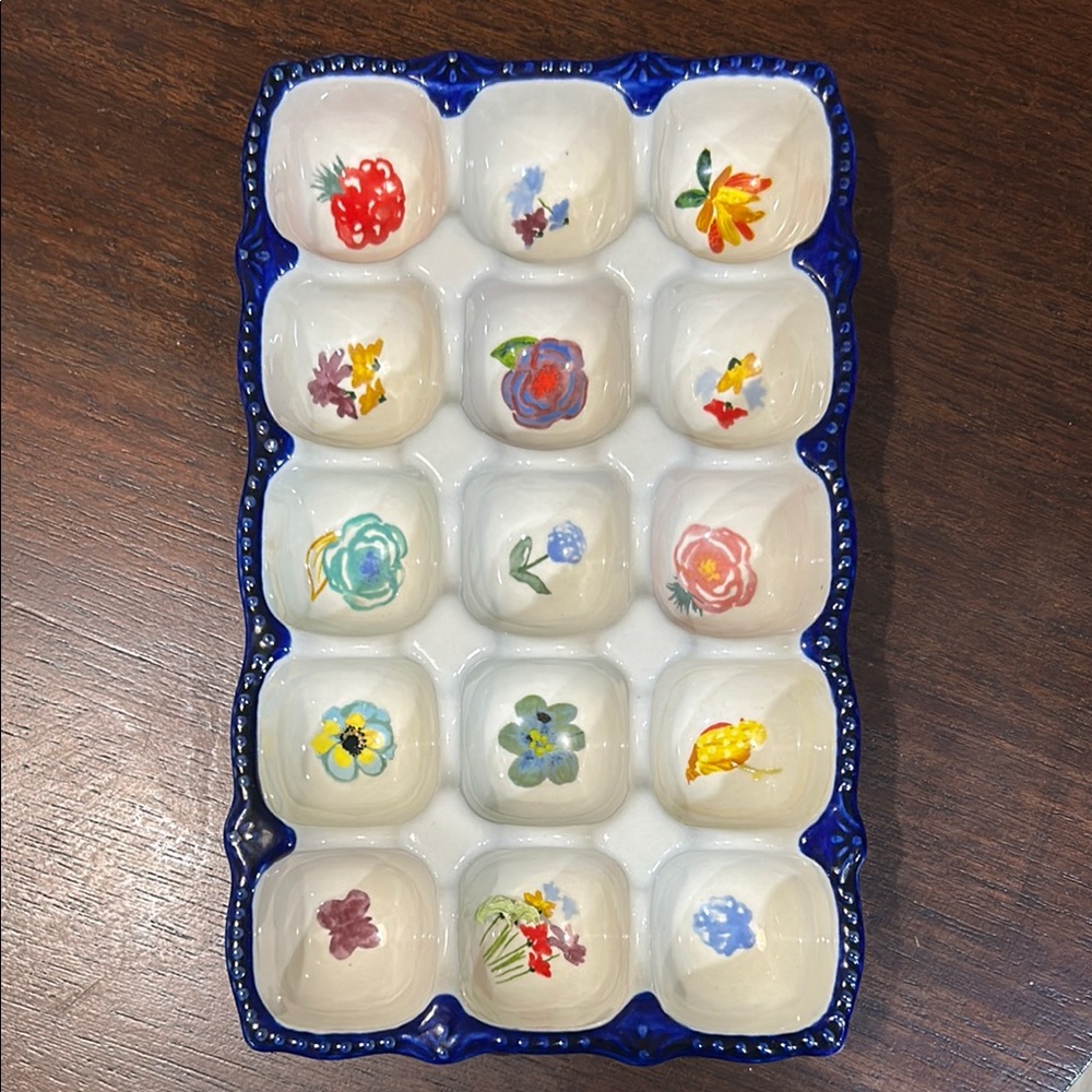 Pioneer Woman Floral Ceramic Egg Tray